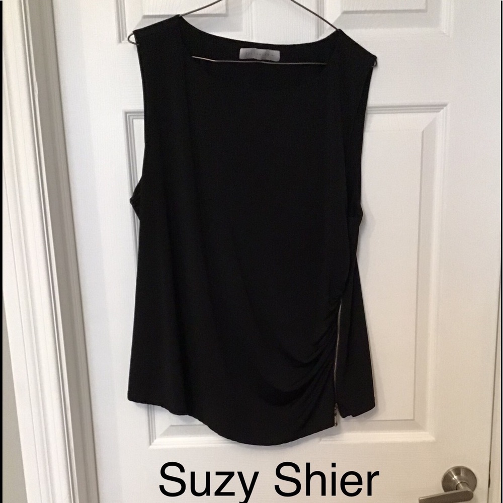 1X Plus Size Suzy Shier Sleeveless Top